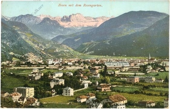 bozen, mit dem rosengarten bozen, mit dem rosengarten