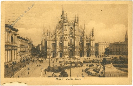 mailand, domplatz mailand, domplatz