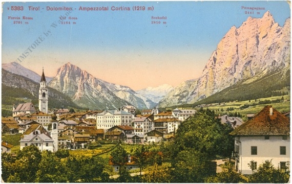 cortina d'ampezzo, ansicht