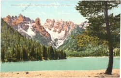 dürrensee, mit monte cristallo u. piz popena