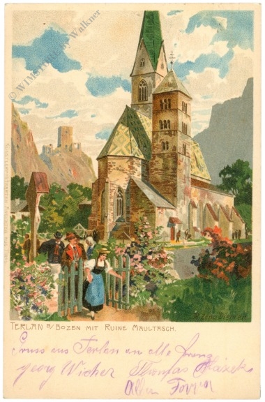 terlan, bei bozen, mit ruine maultasch
