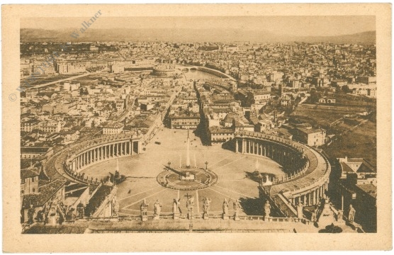 rom, panorama preso della cupola di san pietro