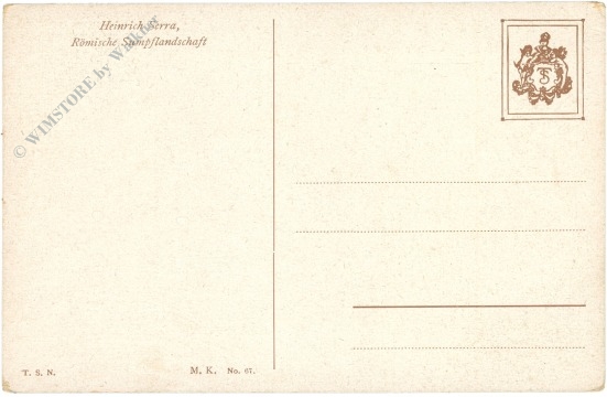 serra, heinrich: römische sumpflandschaft