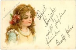 neujahr mädchen mit haarschmuck