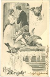 neujahr engel sehen pärchen zu