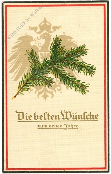 neujahr wappen mit zweig