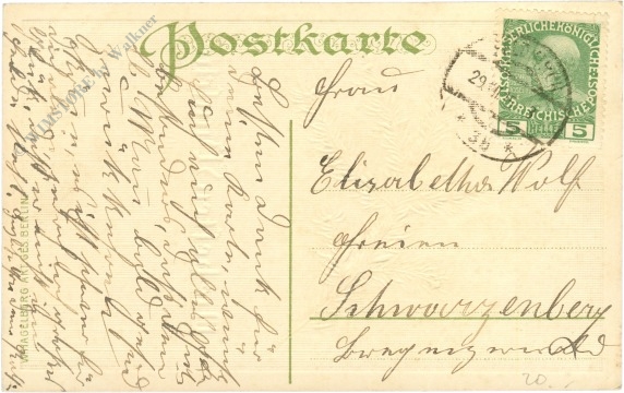 neujahr wappen mit zweig