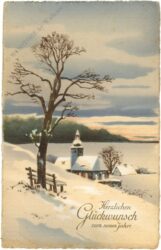 neujahr winterlandschaft