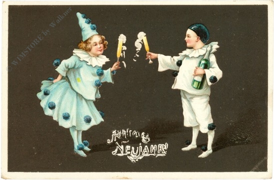 neujahr harlekin