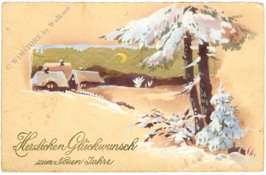 neujahr winterlandschaft