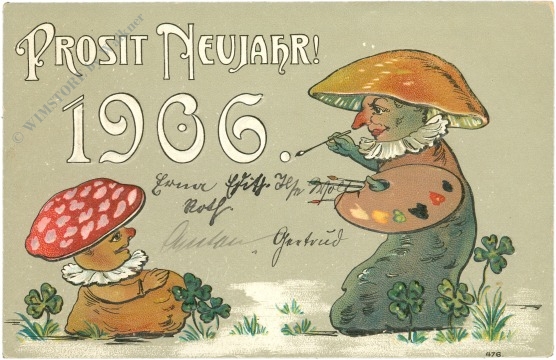 neujahr 1906 pilze