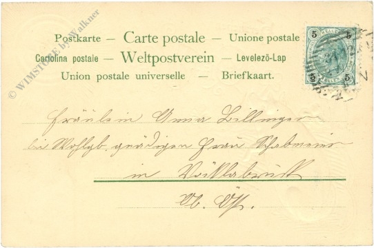 neujahr 1902 glückschwein