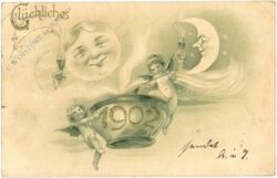 neujahr 1902 sonne, mond und engerl