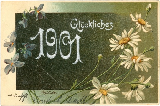 neujahr 1901 blumen
