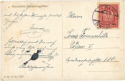 neujahr dame mit uhr