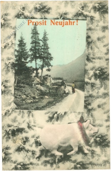 neujahr alpenlandschaft
