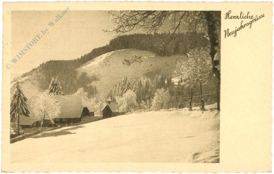 neujahr verschneite alm