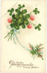 neujahr glücksklee