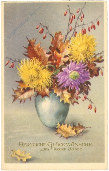 neujahr blumenvase