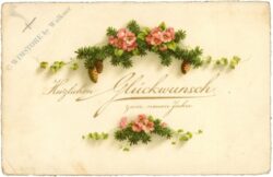 neujahr blumen mit zweigen