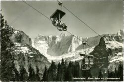 grindelwald, first bahn mit flescherwnad