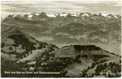 rigi, blick vom rigi auf urner und unterwaldneralpen