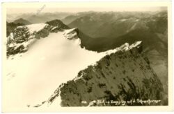 zugspitze, blick von der zugspitze auf d. schneeferner