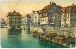 zürich, rathauskai (zunfthäuser)