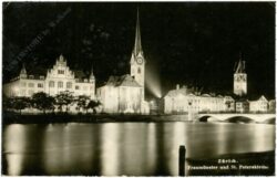 zürich, fraumünster und st. peterskirche