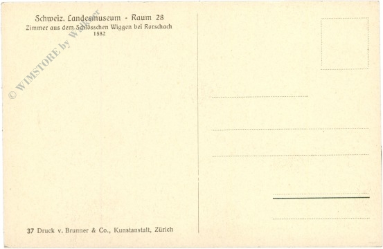 rorschach, zimmer aus dem schlösschen wiggen