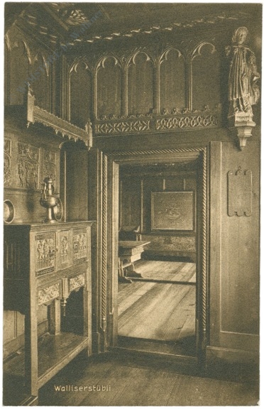 schweiz, landesmuseum täfer und zimmerdecke aus dem unterwallis schweiz, landesmuseum täfer und zimmerdecke aus dem unterwallis