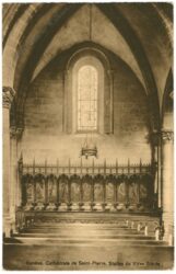 genf, inneres der kathedrale saint pierre