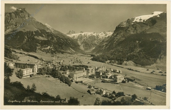 engelberg, mit hahnen, spannnörter und titlis
