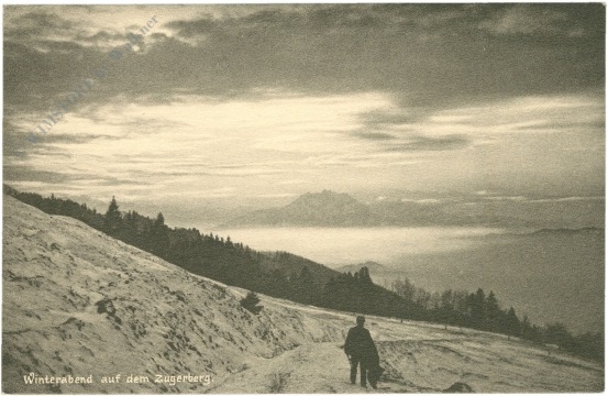 zugerberg, winterabend zugerberg, winterabend