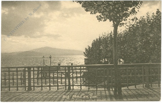 zug, abend am kai zug, abend am kai