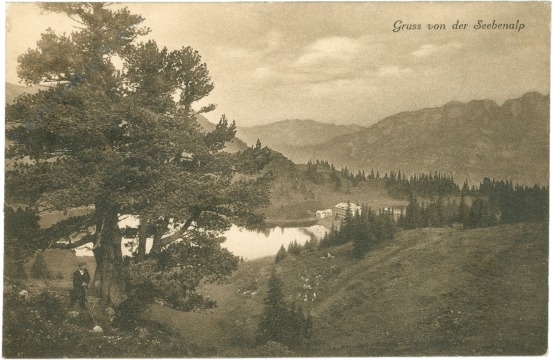seebenalp, gruss von der seebenalp, gruss von der