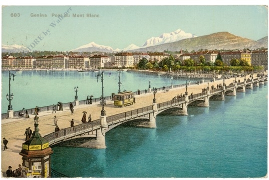 genf, mont blanc brücke