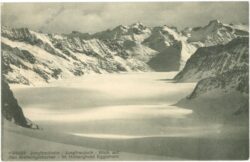 jungfrau, bahn und joch, blick auf den aletschgletscher