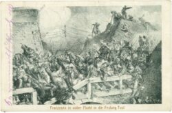 franzosen in voller flucht in die festung toul