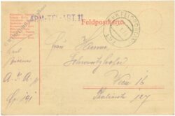 feldpostkarte 1918 feldpostkarte 1918