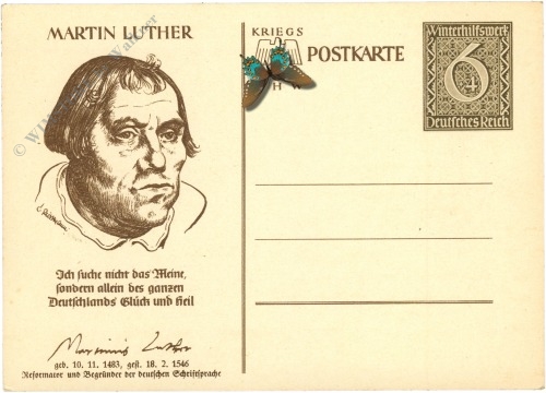 martin luther whw kriegspostkarte