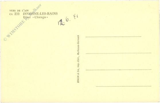divonne les bains, hotel chicago