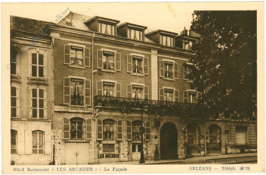 orleans, hotel restaurant les arcades
