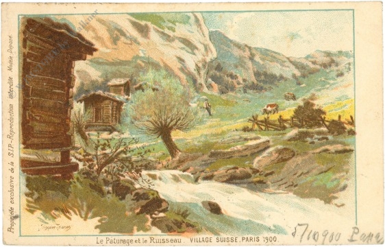 paris. village suisse 1900 paris. village suisse 1900