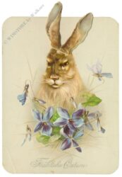 ostern: hase mit beweglichen ohren