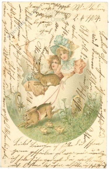 ostern damen mit hasen