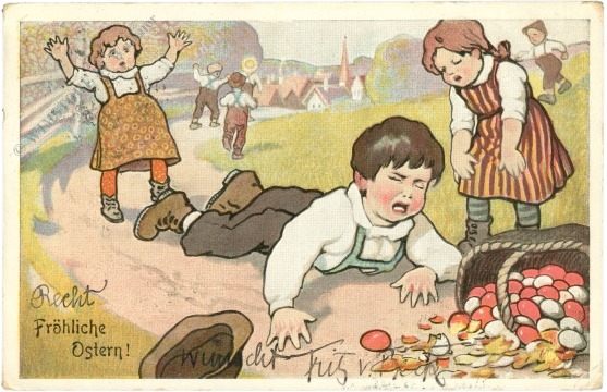 ostern kind zerbricht ostereier ostern kind zerbricht ostereier