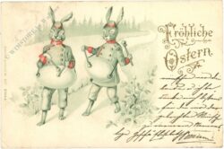 ostern trommelnde hasen