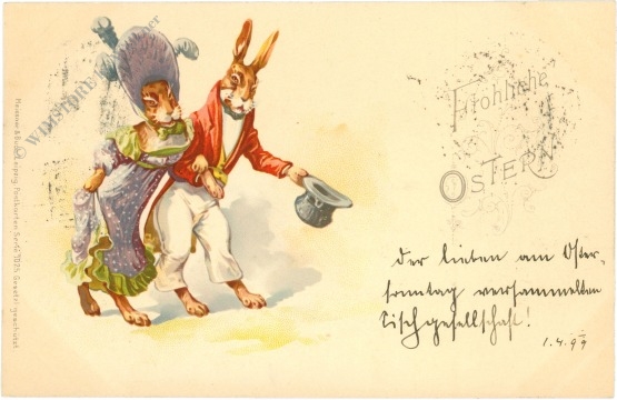 ostern hasenpaar