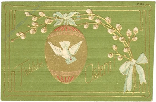ostern zweige mit osterei